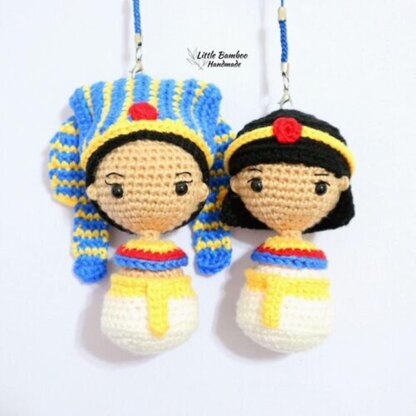 Egyptian King And Queen Keychain