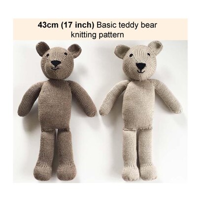 Basic Teddy Bear knitting pattern 19045