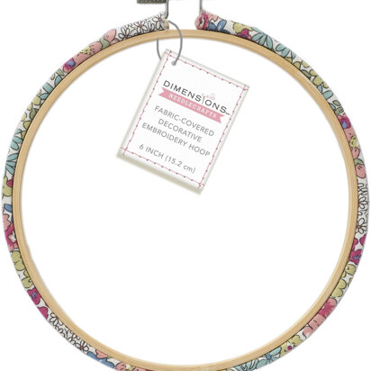 Dimensions Fabric-Covered Embroidery Hoop 6in Round