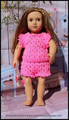 Design Your Own Banded Waist Henley 18 inch Doll Clothes PDF