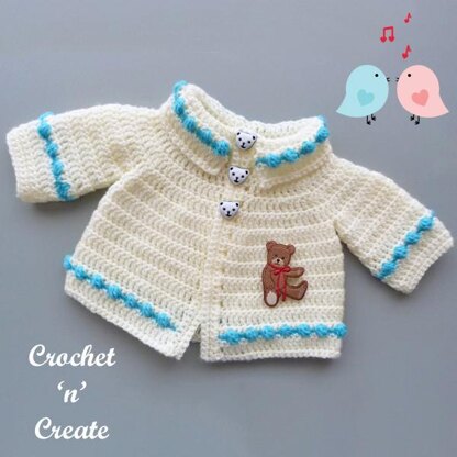 Crochet discount preemie cardigan