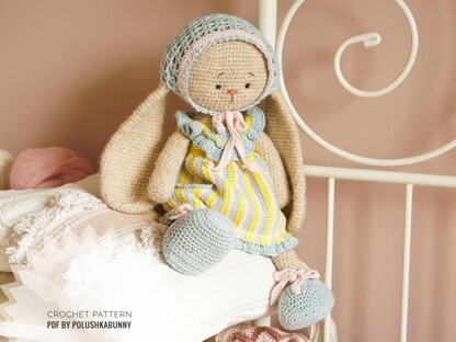 Doll Clothes, Crochet Pattern - Outfit APRIL