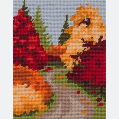 Anchor Autumn Walk Tapestry Kit - 14 x 18 cm