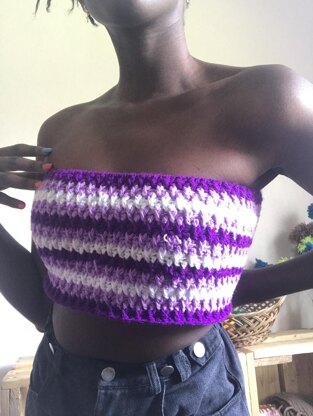 Alpine Stitch Crochet Bandeau, Easy Crochet Pattern, Crochet