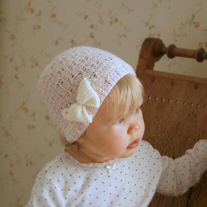 Nanna bow hat - knitting pattern