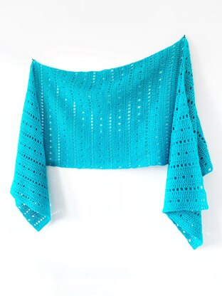 Hot Spring Sideways Shawl