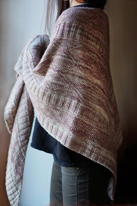 Tartanesque shawl