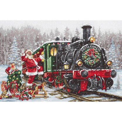 Luca-S Santa Express Cross Stitch Kit - 42cm x 28cm