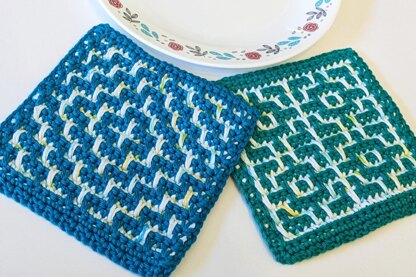 Geometric Mosaic Hot Pads