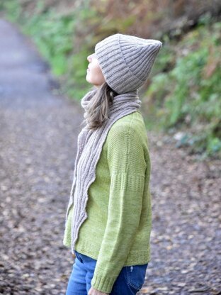 Morning Mist Hat and Scarf set