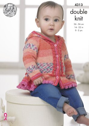 Baby Set in King Cole DK - 4313 - Downloadable PDF