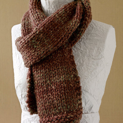Basic Scarf in Lion Brand Wool-Ease Thick & Quick - L0411B