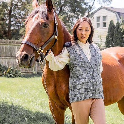 C459-Steeplechase Cabled Vest