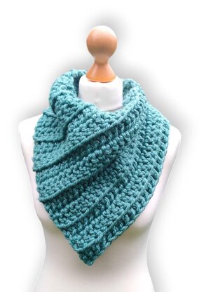 Super Chunky Ribbed Bandana Cowl