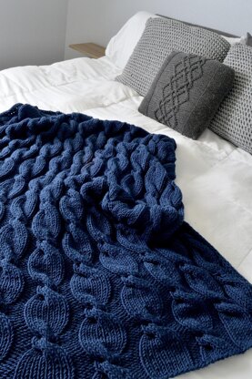 Simply Cabled Blanket