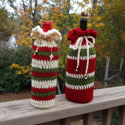 Perfect Wine Bottle Crochet Gift Bag