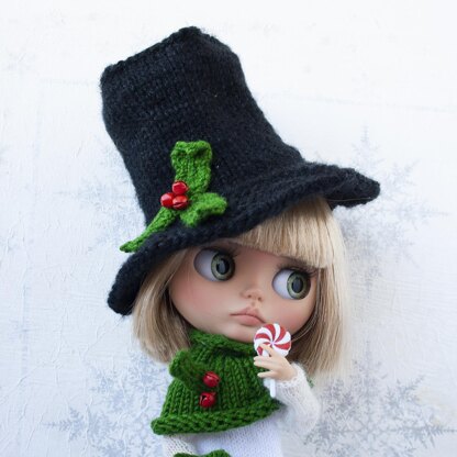 Snowman hat for Blythe