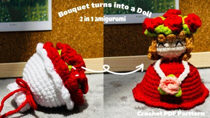 Mini Bouquet turn into a Princess Doll PDF Pattern!