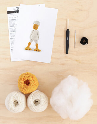 TOFT Toft Animal Crochet Kit-Geraldine The Duck