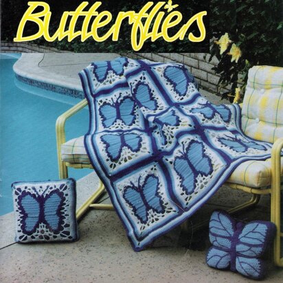 Butterflies Afghan and Accessories