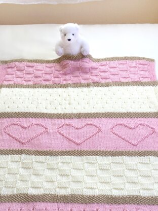 Heart Baby Blanket and Throw