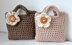 Girls crochet flower bag purse