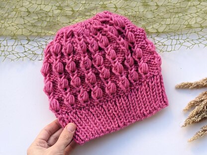 Puff Stitch Fiore Hat