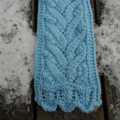 Berries on the Vine Scarf - knitting pattern