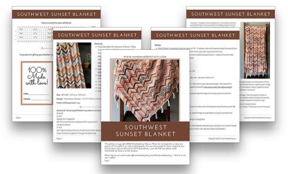 Southwest Sunset Blanket