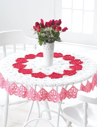 Valentines Tablecloth in Bernat Handicrafter Cotton Solids