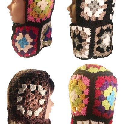 Granny Square Crochet Hoodie