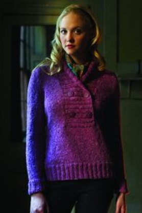 "Jeanne Cardigan" - Cardigan Knitting Pattern For Women in Debbie Bliss Donegal Luxury Tweed Aran - WE06