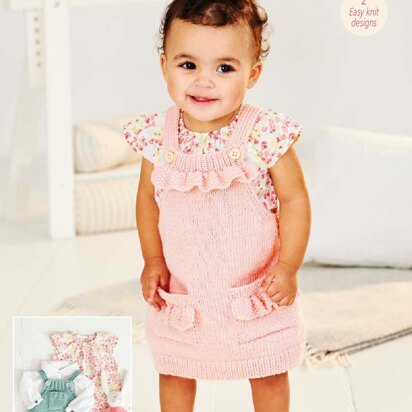 Pinafores in Stylecraft Bambino DK - 9504 - Downloadable PDF