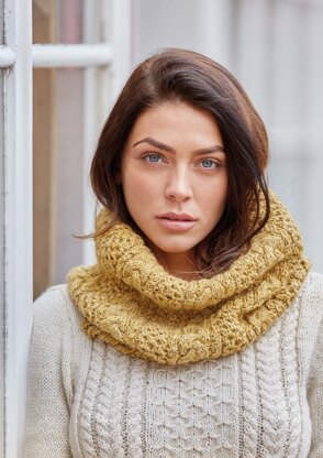 Askham Cowl in Rowan Hemp Tweed - Downloadable PDF