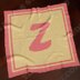 Letter Z Name baby blanket | 2 colors design