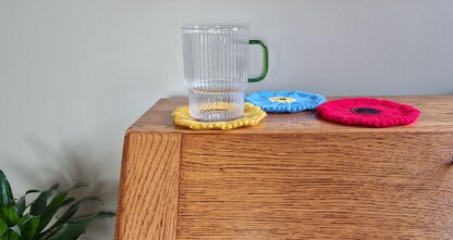 PDF Sunflower, Forget-me-not & Poppy Coasters