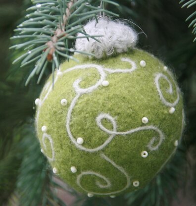 Felted Woolly Holiday Ornaments