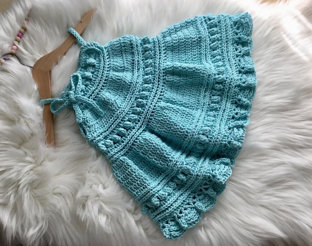 crochet tiered dress pattern 9 Crochet Tiered Dress Free Patterns