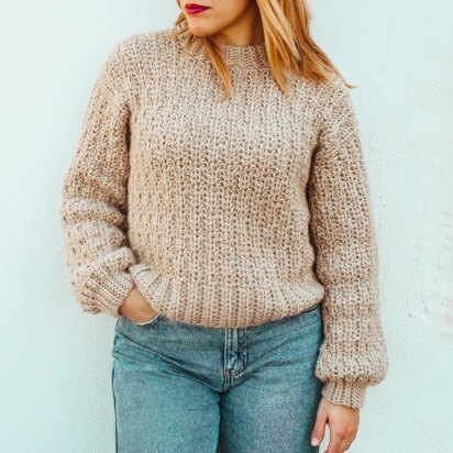 Chunky Wheat Petals Sweater