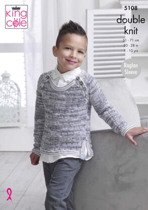 Sweaters in King Cole DK - 5108pdf - Downloadable PDF