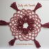Crochet doily / coaster with tassels -pdf pattern-