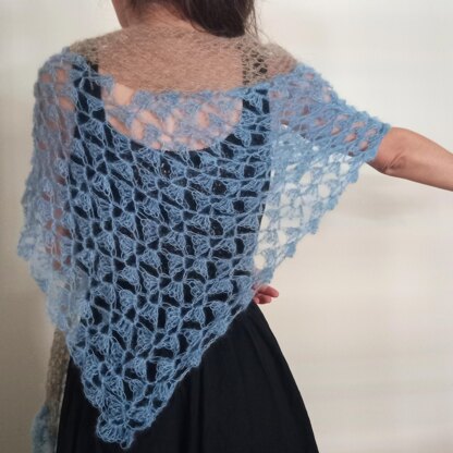 Wispy desert breeze shawl