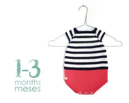 Size 1-3 months - Sailor Baby Romper