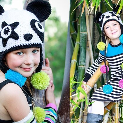 Amanda & Bamboo the Panda Hat