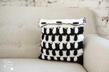 Pebbled Archway Reversible Square Pillow Cover