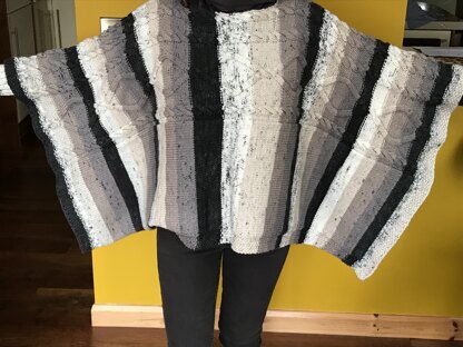 Madison poncho with matching scarf