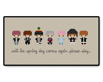 BTS Spring Day Bite Size - PDF Cross Stitch Pattern