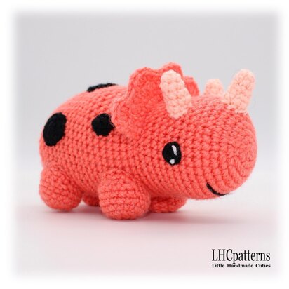 Triceratops Dinosaur Crochet Pattern