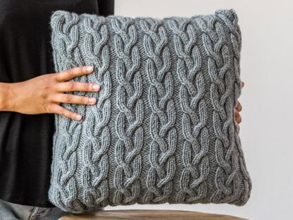 Highland Cable Cushion Knitting Pattern # 406