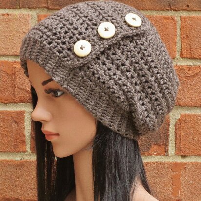 Hadley Button Slouch Hat